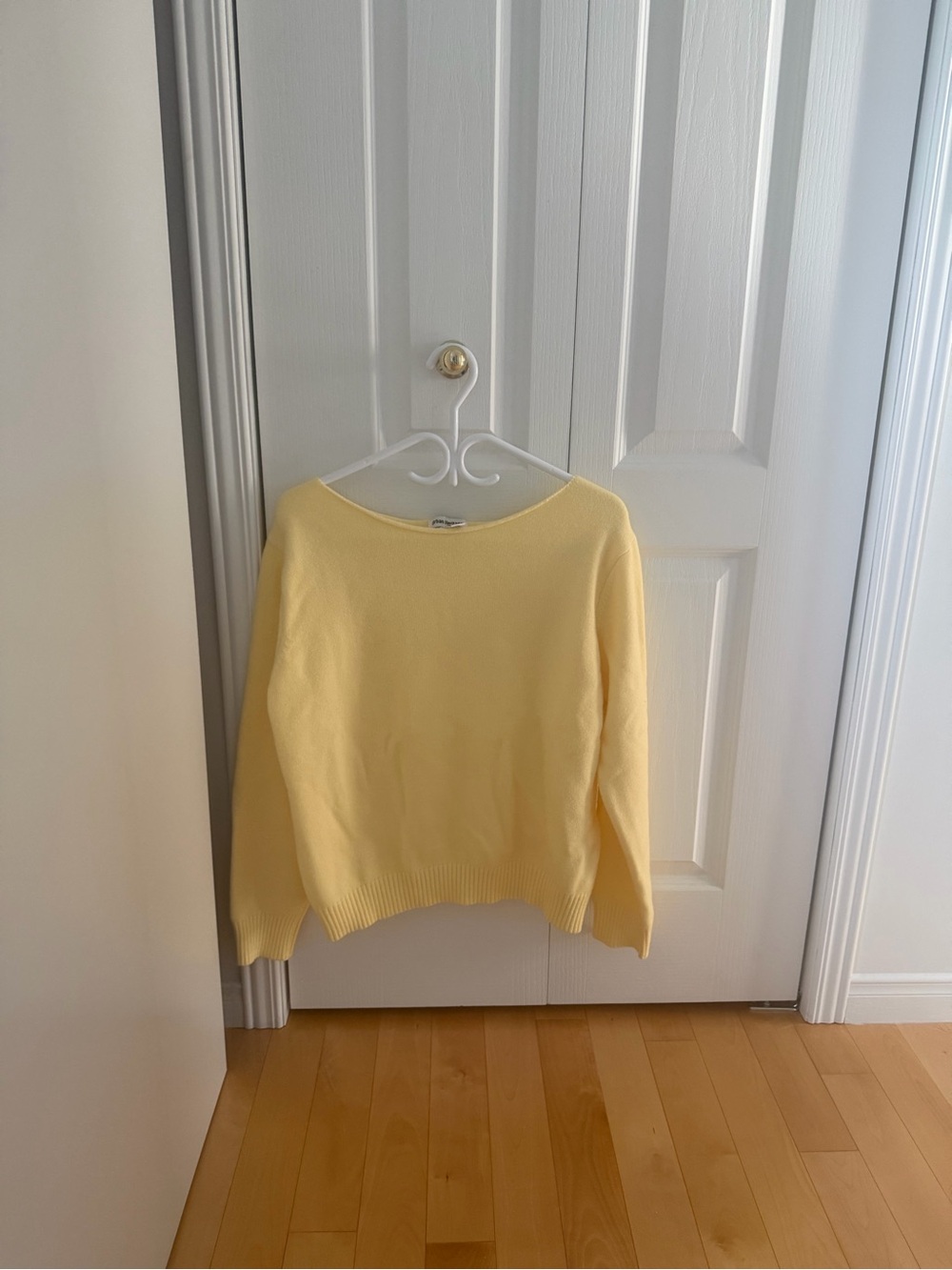 Urban Planet Pale Yellow Scoop Neck Sweater